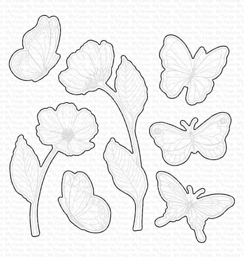 My Favorite Things - SY Butterflies and Blooms Die-namics