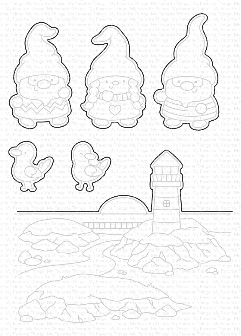 My Favorite Things - JB Lighthouse Gnomes Die-namics