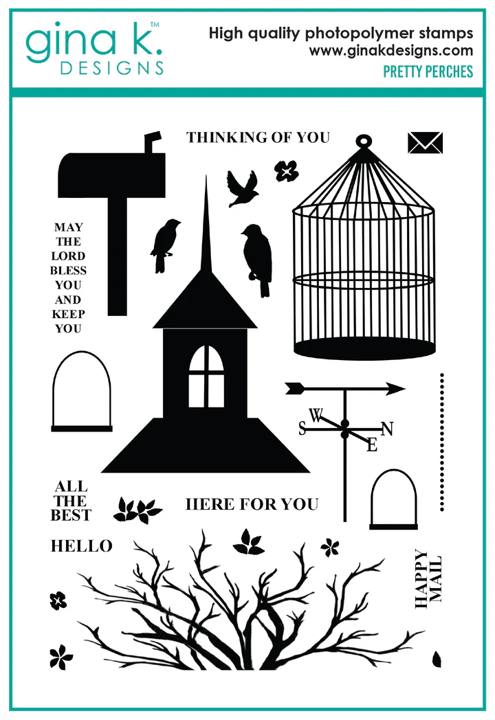 Gina K Designs - Pretty Perches - STAMPS