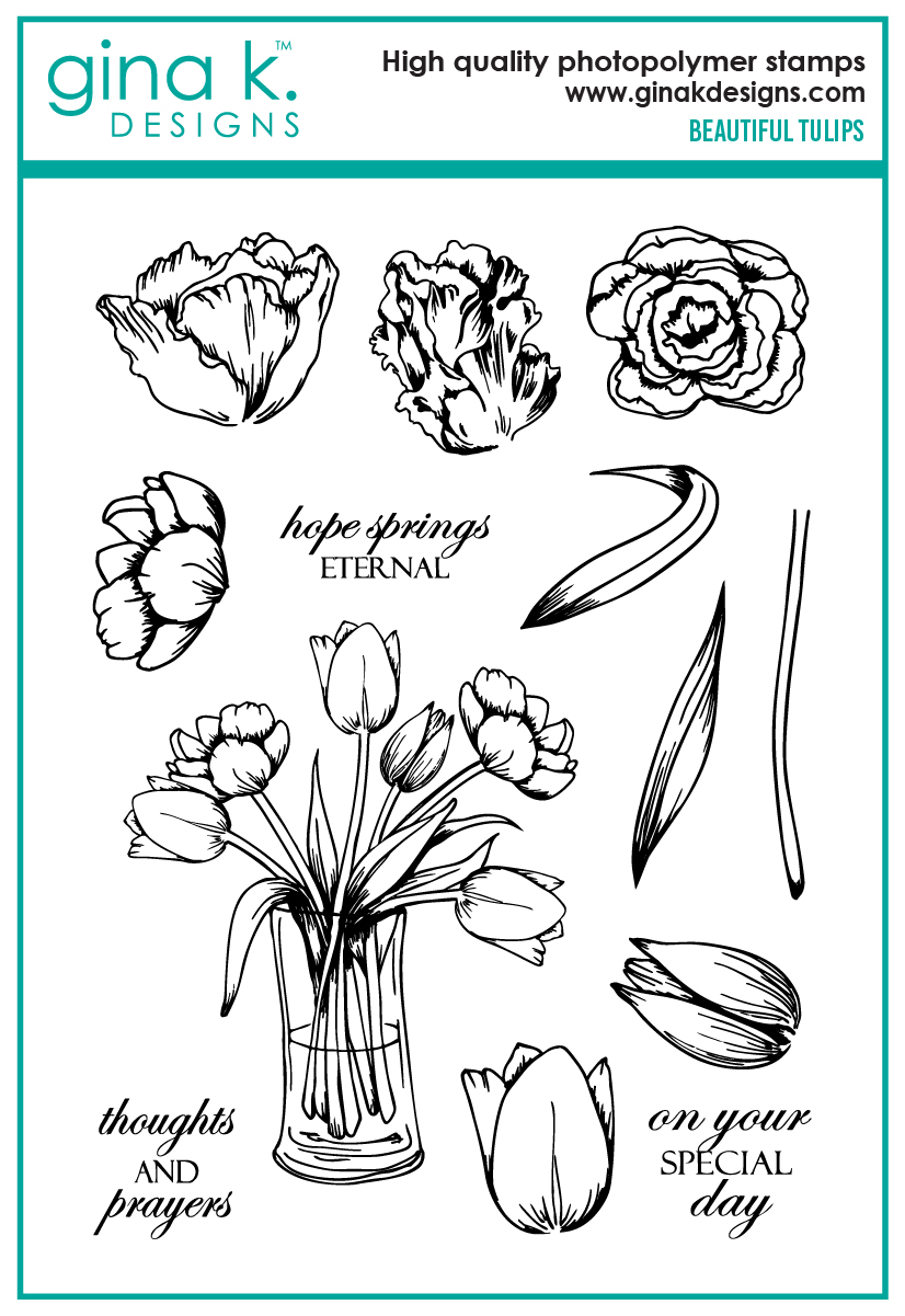 Gina K Designs - Beautiful Tulips - STAMPS