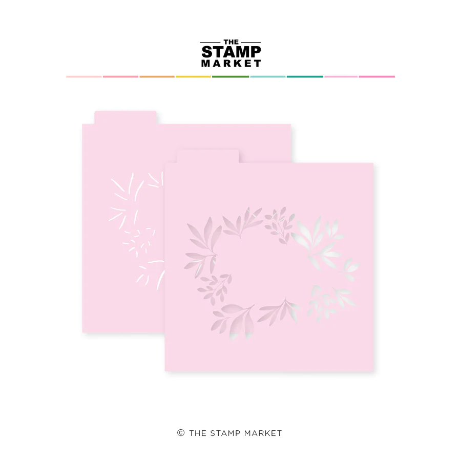 The Stamp Market - OH HELLO LEAFY FRAME STENCIL