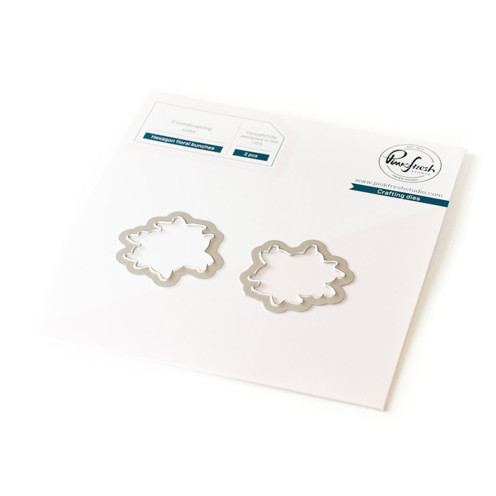 Pinkfresh Studio - Hexagon Floral Bunches die set