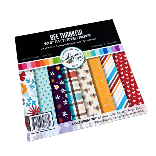 Catherine Pooler - Bee Thankful Patterned Paper
