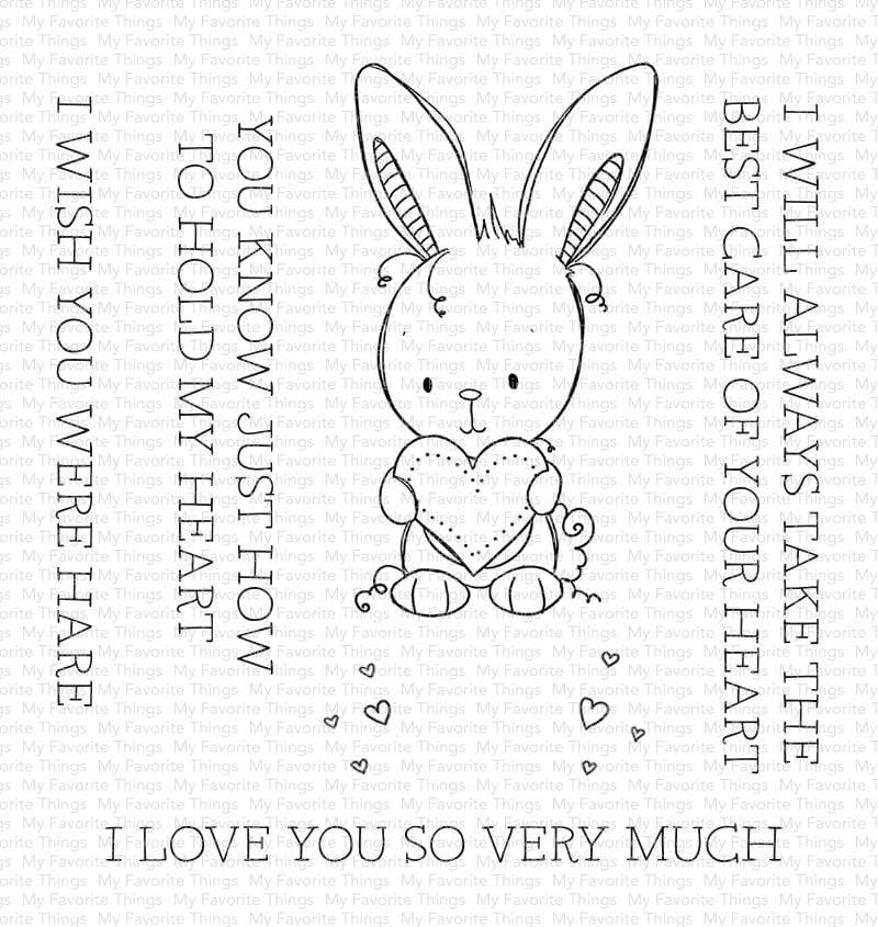 My Favorite Things - RAM Wish You Were Hare STAMP AND MATCHING DIE (5)