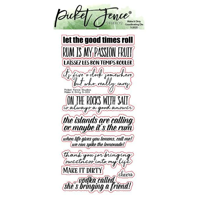 Picket Fence - Make It Dirty Coordinating Die