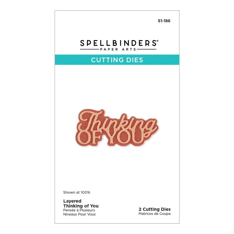 **NEW* - Spellbinders - Layered Thinking of You Etched Dies