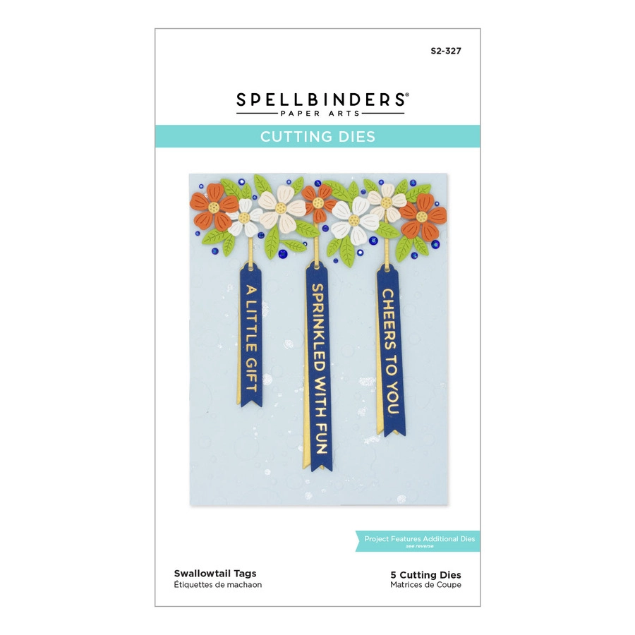 Spellbinders - Swallowtail Tags Etched Dies from the Celebrate You Collection (SO)