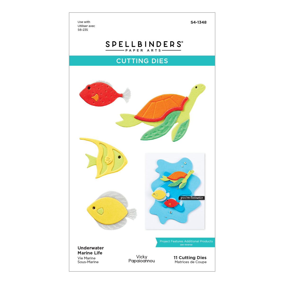 Spellbinders - Underwater Marine Life Etched Dies from the Tunnel Scapes Collection by Vicky Papaioannou