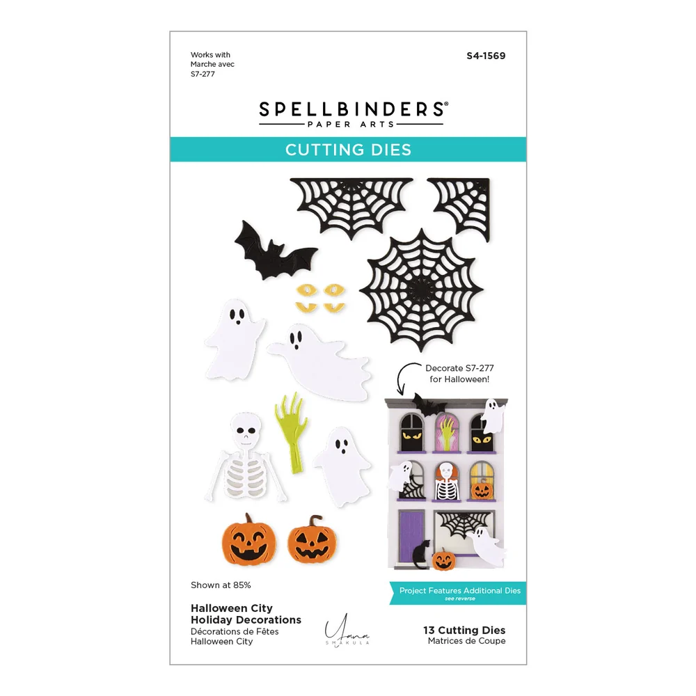 **NEW* - Spellbinders - Halloween City Holiday Decorations Etched Dies by Yana Smakula