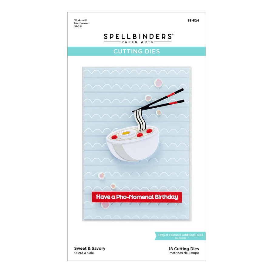 Spellbinders - Sweet & Savory Etched Dies from Warm Wishes Camper Collection