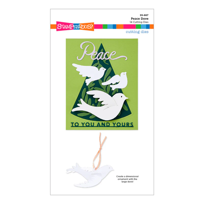 Spellbinders - Peace Dove Etched Dies from the Season of Wonder Collection by Stampendous