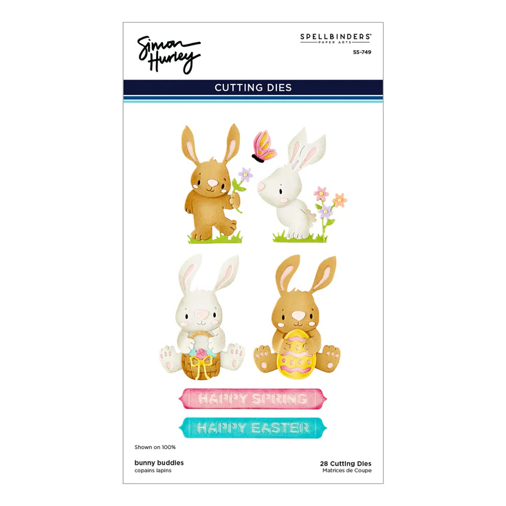 *NEW* - Spellbinders - Bunny Buddies Etched Dies by Simon Hurley