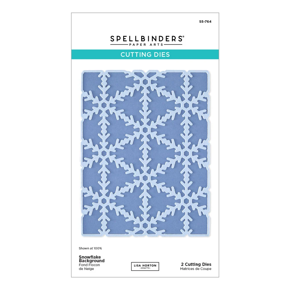 **NEW* - Spellbinders - Snowflake Background Etched Dies by Lisa Horton