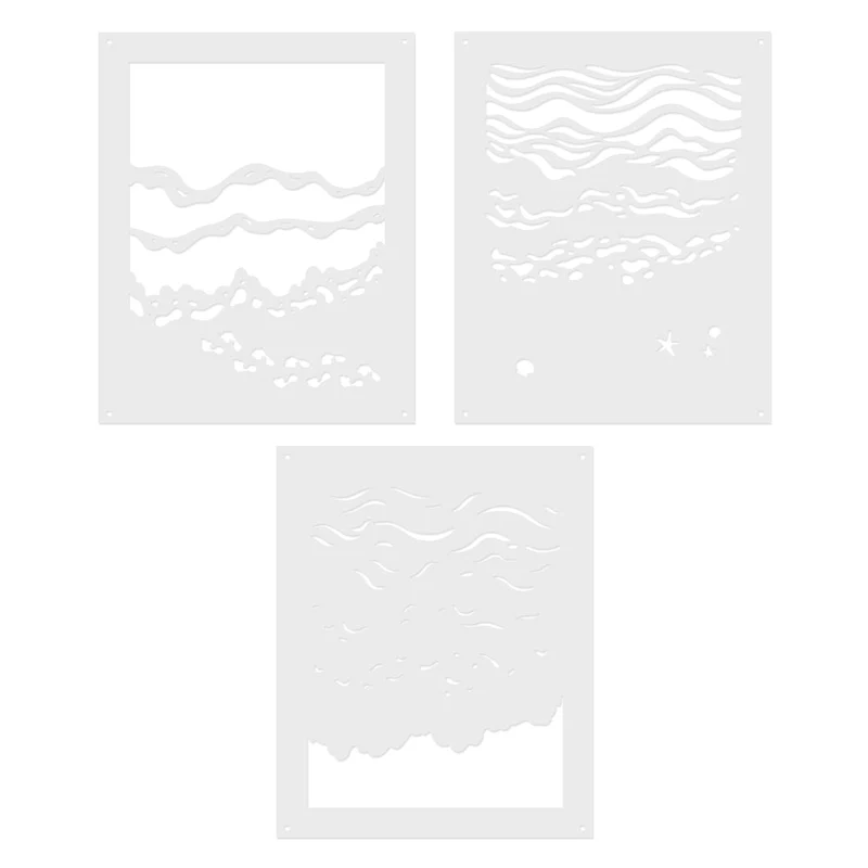 Spellbinders - Hero Arts Color Layering Beach Floor Stencils
