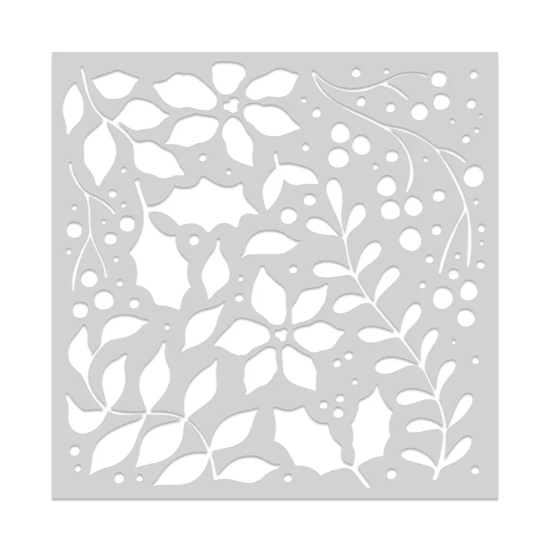 Spellbinders - Hero Arts Holiday Foliage Stencil