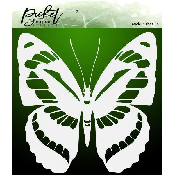 Picket Fence - Flutter Butterfly Stencil