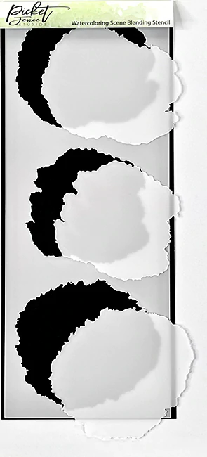 Picket Fence Studios - Water Coloring Scene Blending Stencil