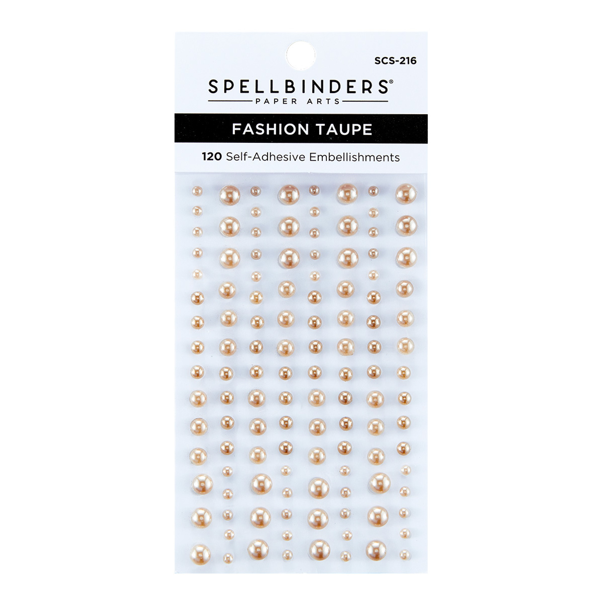 Spellbinders - Fashion Taupe Color Essentials Pearl Dots