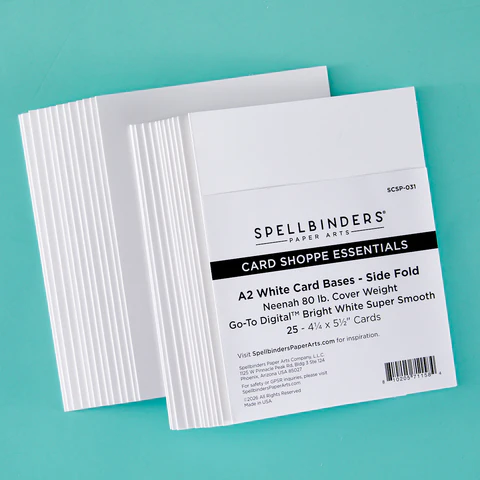 Spellbinders - A2 Side Fold Card Bases - 25 pack