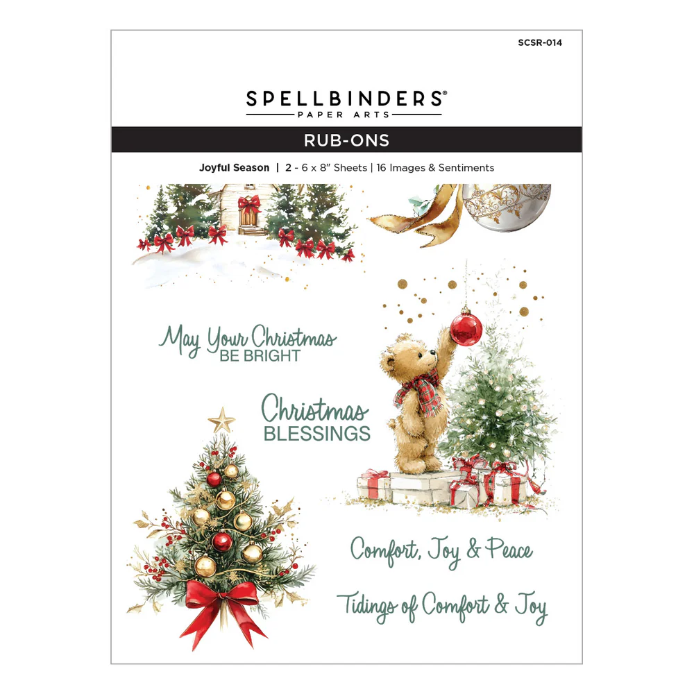 **NEW* - Spellbinders - Joyful Season Rub-Ons