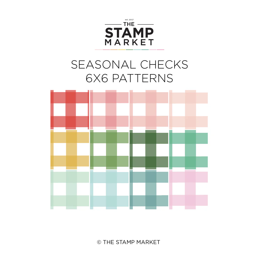 **NEW* - The Stamp Market - SEASONAL CHECKS 6X6 PATTERNS