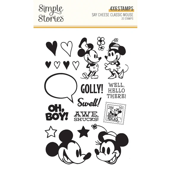 Spellbinders - Simple Stories Say Cheese Classic Mouse - Stamps