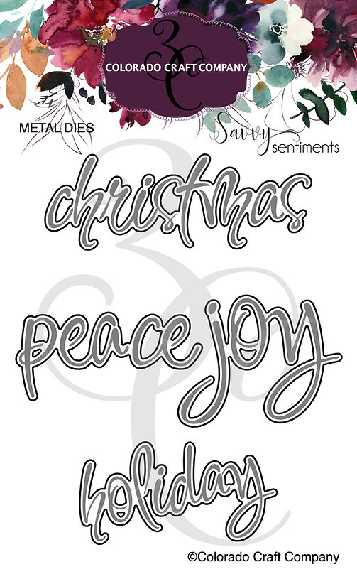 Colorado Craft Company - Savvy Sentiments~Spirit Of Christmas Dies