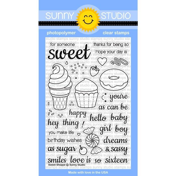 Sunny Studio - Sweet Shoppe Stamps