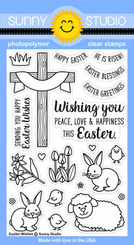 Sunny Studio - Easter Wishes Stamps