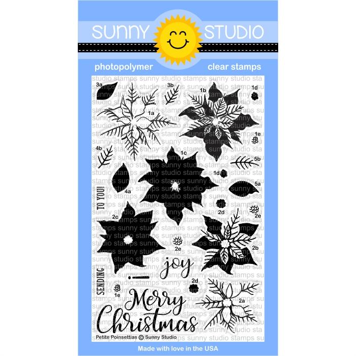 Sunny Studio - Petite Poinsettias Stamps