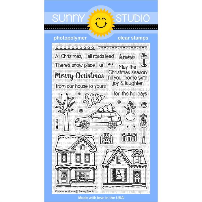 Sunny Studio - Christmas Home Stamps