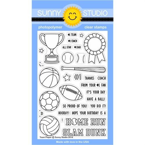 Sunny Studio - Team Player Stamps