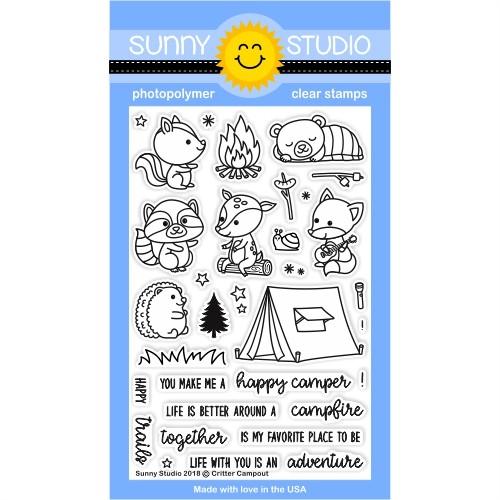 Sunny Studio - Critter Campout Stamps