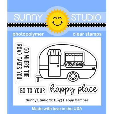 Sunny Studio - Happy Camper Stamps