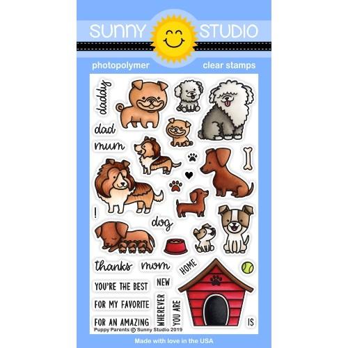 Sunny Studio - Puppy Parents Stamps