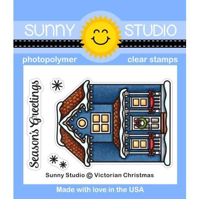 Sunny Studio - Victorian Christmas 2x3 Clear Stamps