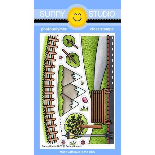 Sunny Studio - Spring Scenes Stamps