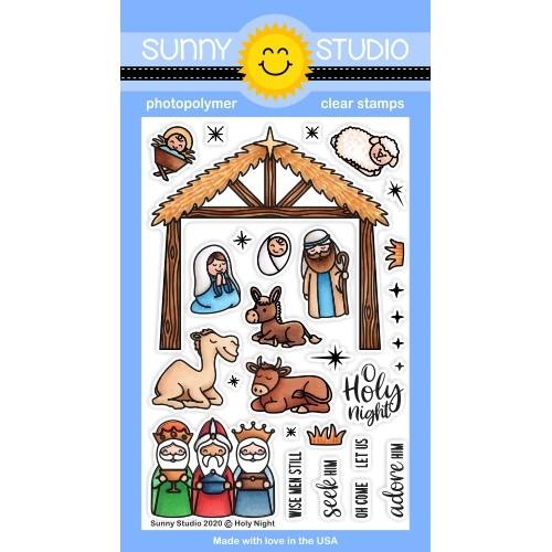 Sunny Studio - Holy Night 4x6 Clear Stamps
