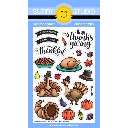 Sunny Studio - Bountiful Autumn 4x6 Clear Stamps