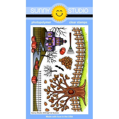 Sunny Studio - Fall Scenes 4x6 Clear Stamps