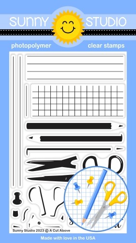 Sunny Studio - A Cut Above 4x6 Clear Stamps