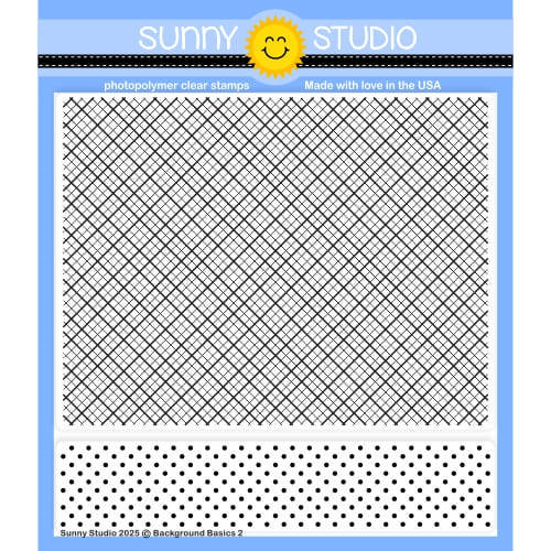 *NEW* - Sunny Studio - Background Basics 2 6x6 Clear Stamps