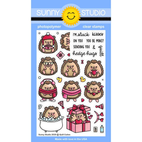 **NEW* - Sunny Studio - Quill Cuties 4x6 Clear Stamps