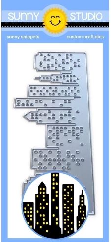 Sunny Studio - Cityscape Border Die
