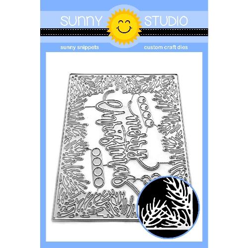 Sunny Studio - Christmas Garland Frame