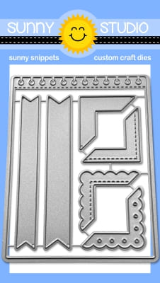 Sunny Studio - Notebook Photo Corners Craft Dies