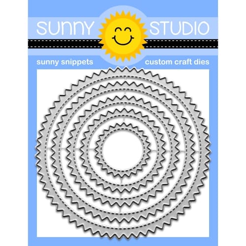 **NEW* - Sunny Studio - Zig Zag Circles Craft Dies