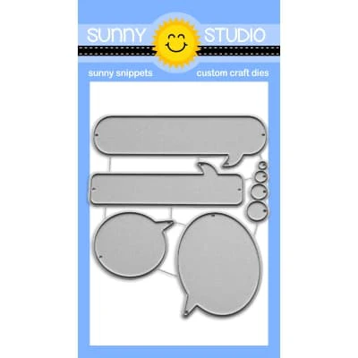 **NEW* - Sunny Studio - Speech Bubbles Extras Craft Dies