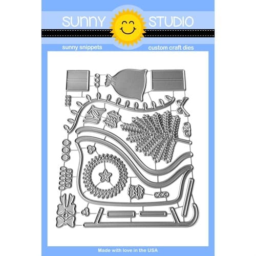 **NEW* - Sunny Studio - Sleigh Ride Surprise Craft Dies