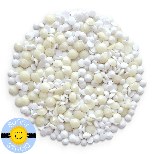 **NEW* - Sunny Studio - White Jewels